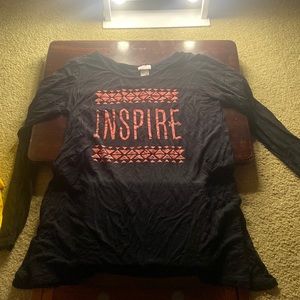 Black long sleeve justices brand size 12 girls